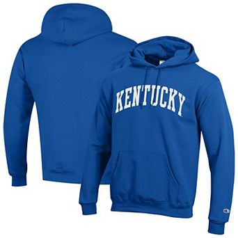Men's Champion Royal Kentucky Wildcats Basic Arch Fleece Pullover Hoodie
