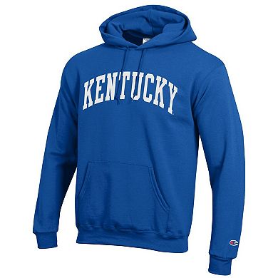 Men's Champion Royal Kentucky Wildcats Basic Arch Fleece Pullover Hoodie