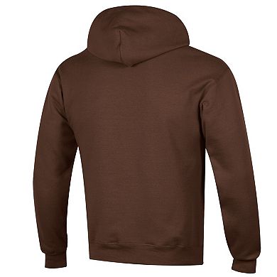 Men's Champion Brown Wyoming Cowboys Arch Over Logo Pullover Hoodie