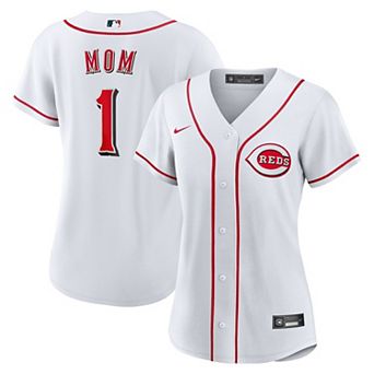 Women's Nike White Cincinnati Reds #1 Mom Home Replica Jersey
