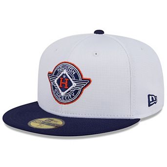 Men's New Era White/Navy Houston Astros 2025 City Connect Batting Practice 59FIFTY Fitted Hat