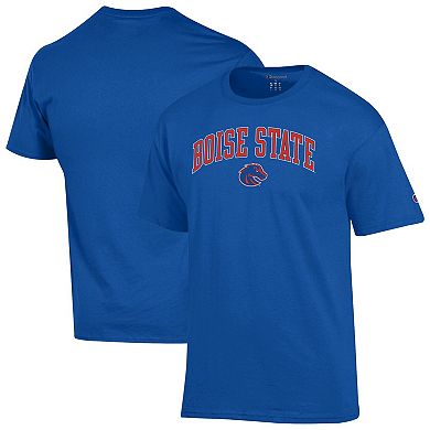 Men's Champion Royal Boise State Broncos Arch Over Logo T-Shirt