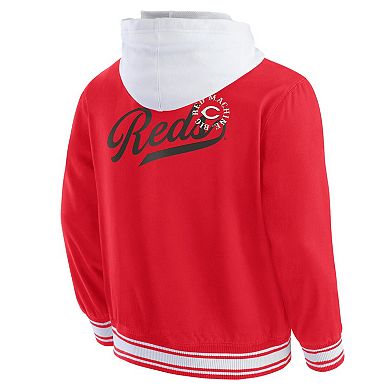 Men's Darius Rucker Collection by Fanatics Red Cincinnati Reds Full-Snap Hooded Jacket
