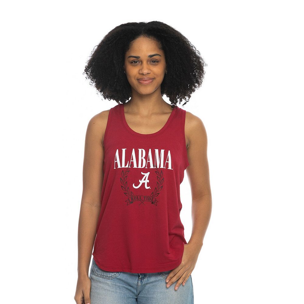 Women's ZooZatz Crimson Alabama Crimson Tide Everyday Tri-Blend Tank Top