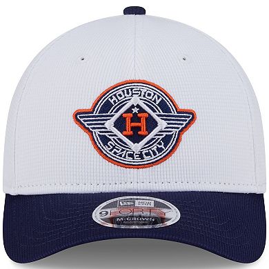Men's New Era White/Navy Houston Astros 2025 City Connect Batting Practice 9FORTY Adjustable Hat