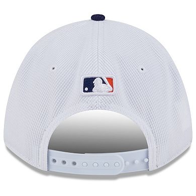 Men's New Era White/Navy Houston Astros 2025 City Connect Batting Practice 9FORTY Adjustable Hat