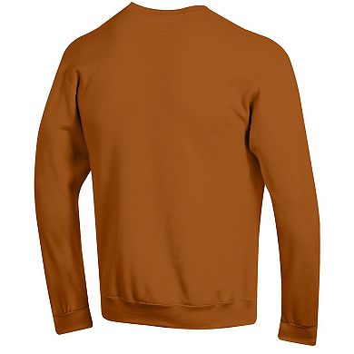 Men's Champion Texas Orange Texas Longhorns Basic Arch Fleece Pullover Sweatshirt