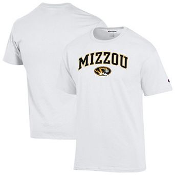 Men's Champion White Missouri Tigers Arched Logo T-Shirt