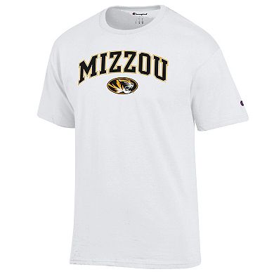 Men's Champion White Missouri Tigers Arched Logo T-Shirt