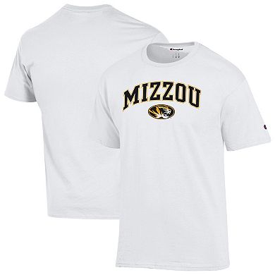 Men's Champion White Missouri Tigers Arched Logo T-Shirt