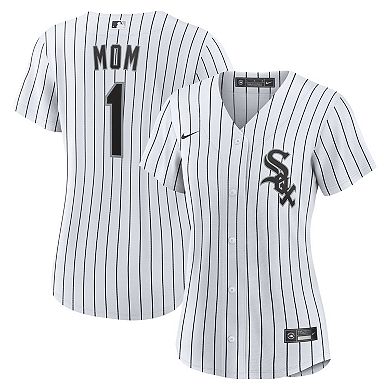 Women's Nike White Chicago White Sox #1 Mom Home Replica Jersey