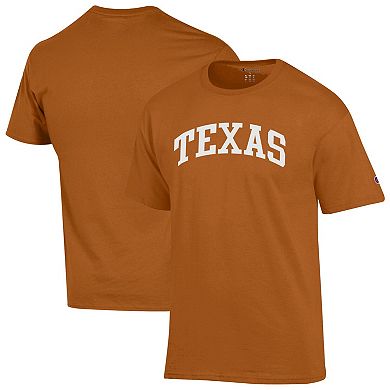 Men's Champion Texas Orange Texas Longhorns Basic Arch T-Shirt