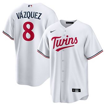 Men's Nike Christian Vazquez White Minnesota Twins Home Replica Jersey