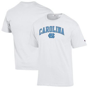 Men's Champion White North Carolina Tar Heels Arch Over Logo T-Shirt
