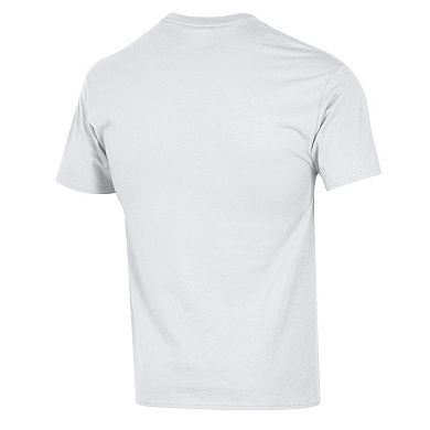 Men's Champion White North Carolina Tar Heels Arch Over Logo T-Shirt