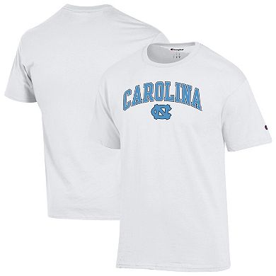 Men's Champion White North Carolina Tar Heels Arch Over Logo T-Shirt