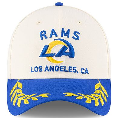 Men's New Era Cream/Royal Los Angeles Rams 2025 NFL Draft 39THIRTY Flex Hat