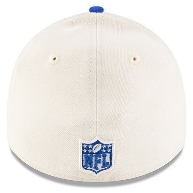 Men's New Era Cream/Royal Los Angeles Rams 2025 NFL Draft 39THIRTY Flex Hat