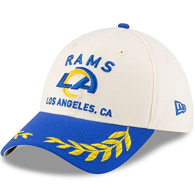 Men's New Era Cream/Royal Los Angeles Rams 2025 NFL Draft 39THIRTY Flex Hat