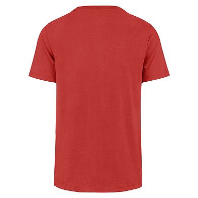 Men's '47 Red Los Angeles Angels Pitchout Franklin T-Shirt