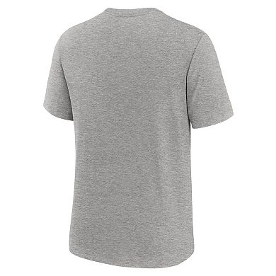 Men's Nike Heather Gray Montreal Expos Cooperstown Collection Retro Tri-Blend T-Shirt