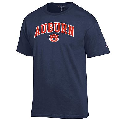 Men's Champion Navy Auburn Tigers Arch Over Logo T-Shirt