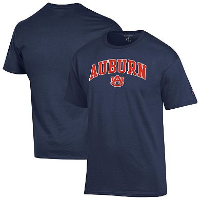 Men's Champion Navy Auburn Tigers Arch Over Logo T-Shirt