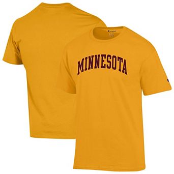 Men's Champion Gold Minnesota Golden Gophers Basic Arch T-Shirt
