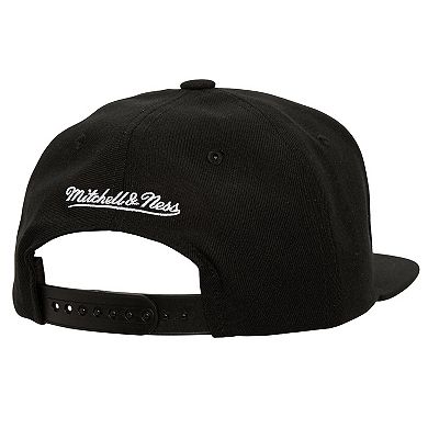 Men's Mitchell & Ness Black Los Angeles Dodgers Cooperstown Collection Basic Flip Snapback Hat