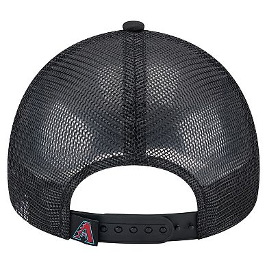 Toddler New Era White/Black Arizona Diamondbacks Painted A-Frame 9FORTY Trucker Adjustable Hat