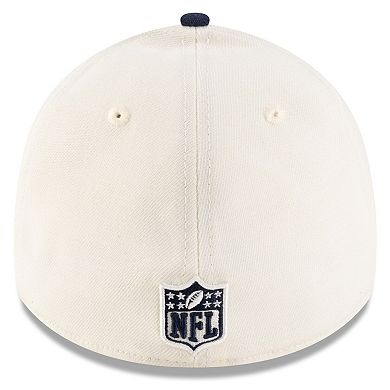 Men's New Era Cream/Navy Tennessee Titans 2025 NFL Draft 39THIRTY Flex Hat