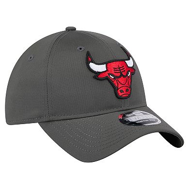 Men's New Era Charcoal Chicago Bulls Active Ripstop 9TWENTY Adjustable Hat