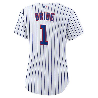Women's Nike White Chicago Cubs #1 Bride Home Replica Jersey