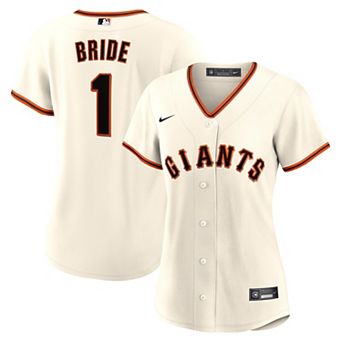 Women's Nike White San Francisco Giants #1 Bride Home Replica Jersey