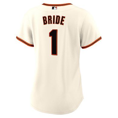 Women's Nike White San Francisco Giants #1 Bride Home Replica Jersey