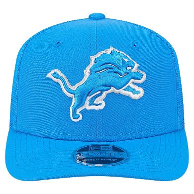 Men's New Era Blue Detroit Lions Main Trucker 9SEVENTY Stretch-Snap Hat