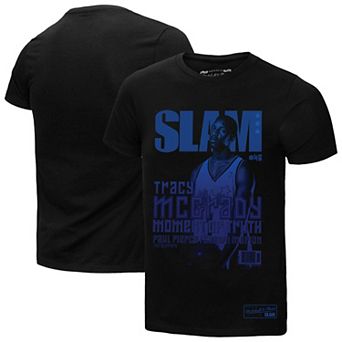 Men's Mitchell & Ness Tracy McGrady Black Orlando Magic SLAM Gradient T-Shirt