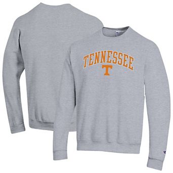 Men's Champion Heather Gray Tennessee Volunteers Arch Over Logo Pullover Sweatshirt