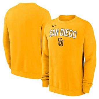 Men's Nike Gold San Diego Padres Pullover Sweatshirt