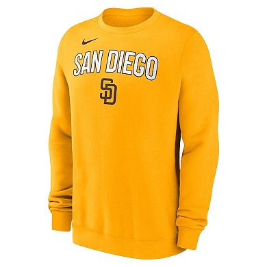 Men's Nike Gold San Diego Padres Pullover Sweatshirt