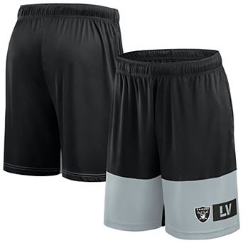 Men's Fanatics Black/Silver Las Vegas Raiders Best of the Best Performance Shorts