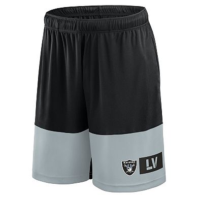 Men's Fanatics Black/Silver Las Vegas Raiders Best of the Best Performance Shorts