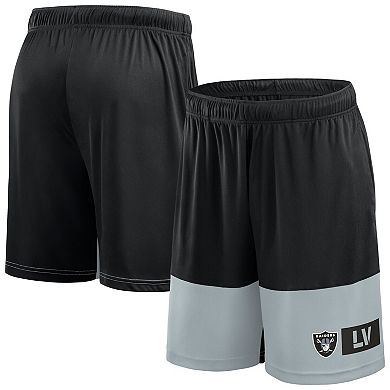 Men's Fanatics Black/Silver Las Vegas Raiders Best of the Best Performance Shorts
