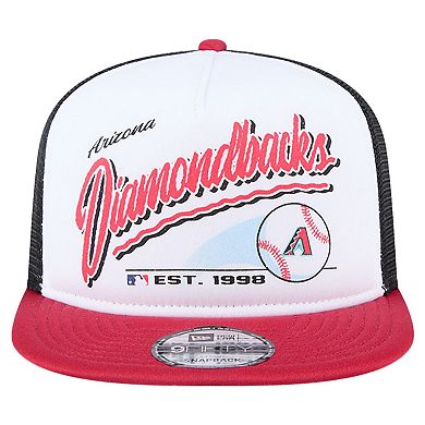 Youth New Era White Arizona Diamondbacks Retro 9FIFTY Snapback Hat