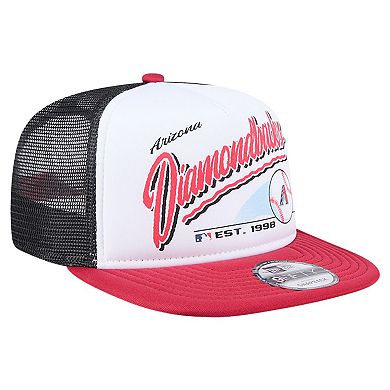 Youth New Era White Arizona Diamondbacks Retro 9FIFTY Snapback Hat