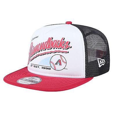Youth New Era White Arizona Diamondbacks Retro 9FIFTY Snapback Hat