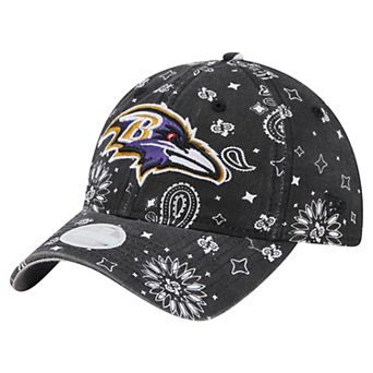 Women's New Era Black Baltimore Ravens Paisley 9TWENTY Adjustable Hat