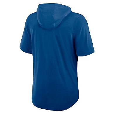 Men's Nike Royal Indianapolis Colts Lockup Tri-Blend Hoodie T-Shirt