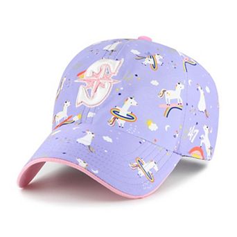 Girls Youth��'47 Lavender Seattle Mariners Unicorn Clean Up Adjustable Hat