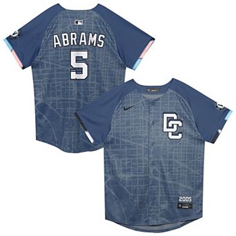 Preschool Nike CJ Abrams Blue Washington Nationals City Connect 2025 Limited Jersey
